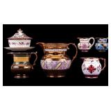 Copper Luster Creamer Group w/ Gray