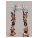 Blackamoor Figural Floor Lamp Pair