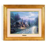 Thomas Kinkade "Moonlight Lane I" LE Canvas