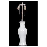 Vintage Crazed Celadon Table Lamp