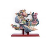 Chinese Glazed Roof Tile Figure