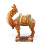 Contemporary Majolica Camel Statue