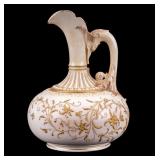 Victorian Royal Worcester Porcelain Ewer