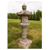 Antique Japanese Ishidoro Stone Garden Lantern