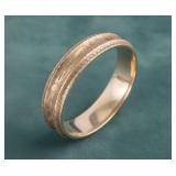 14K Gold Hinged Bangle Bracelet