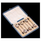 W. Suckling Ltd, Birmingham 925 Guilloche Spoons