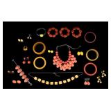 Yellow and Orange Costume Jewelry