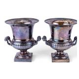 Crown Silver Co. Silverplate Champagne Urns