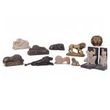 Stone, Metal, Wood, and Composite Lions