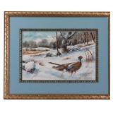Donald L. Dodrill Pheasants - Fall Hunting Signed