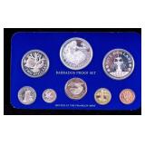 1980 Barbados Franklin Mint Proof Coin Set