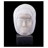 Contemporary Carved Stone Female Bust