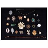 Amber and Vintage Brooches