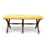 Vintage Tufted Window Seat / Bench