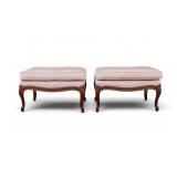 Pair French Style "Century Furniture" Ottomans