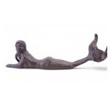Cast Iron Mermaid Figural Sculpture