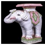 Thai Style Ceramic Elephant Garden Stool