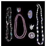 Stone Necklaces and Brooches