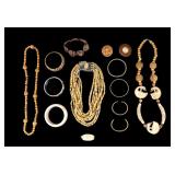 Wood, Shell, and Leather Jewelry