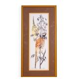 Pearce Bates Woodcut "Wild Oals" Pheasant Print