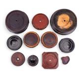 Asian Carved Wood Stands for Vases / Lamps