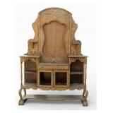 19C Moroccan Elaborate Inlaid Vanity Dresser