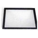 Large Ornate Black Framed Beveled Mirror
