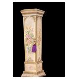 Decorative Painted Pedestal Cabinet