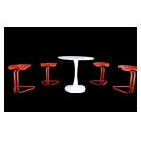 Contemporary Tulip Table & Tractor Stools