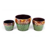Three Roseville Pottery Planters