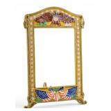 WWI Patriotic Cast Brass Picture Frame, Attr Judd