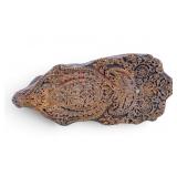 Indian Carved Wood Paisley Stamp Block