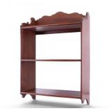 Carved Wood Hanging Wall Shelf