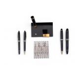 4 Montblanc Pens, Pen Stand, Cartridges