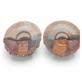 Signed Renzo Faggioli Pottery Chargers