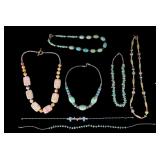 Turquoise, Silver, and Other Necklaces
