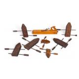 Early Wooden Plane, Wood Clamps