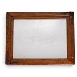 Antique Carved Wood Mirror