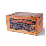 Early W & J Lang Advertising Cracker Crate