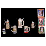 Budweiser Christmas & German Beer Steins