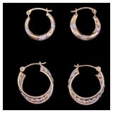 14K Gold Hoop Earrings
