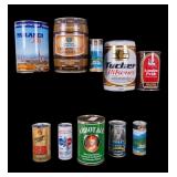 Vintage Mini Kegs, Beer Cans (10)
