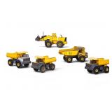 5 Vintage Large Tonka Construction Toy Trucks