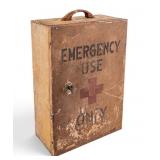 Vintage Metal Emergency First Aid Cabinet