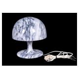Mid-Century Marble Mushroom Table Lamp