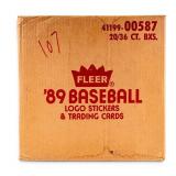 Factory Sealed Case of 1989 Fleer Baseball Cards