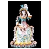 Ernesto Boria Caltagirone Figural Candlestick