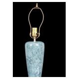Polished Green Marble Table Lamp