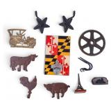 Decorative Cast Iron and Metal Wall Decor
