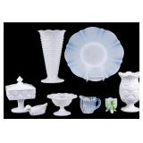 Vintage Milk and Opaline Glass